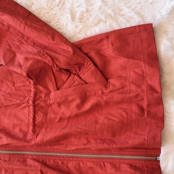 32 Degrees COOL Bossa Nova Jacket | Burnt Orange Zip-Up | Lightweight L NWT - Picture 5 of 13
